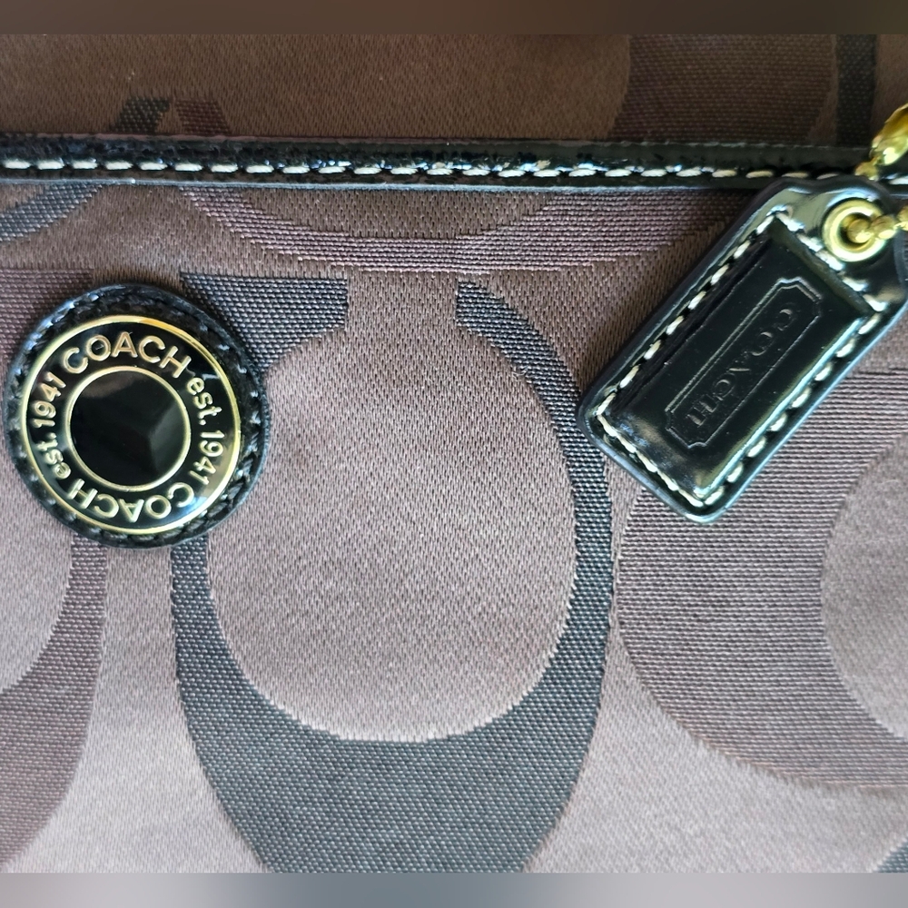 Vintage Coach Kitt Crossbody Bag Purse Brass Hardware New Condition - Picture 11 of 11